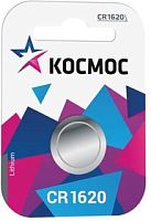 Элемент питания Космос CR1620 1хBL (батарейка) картинка 